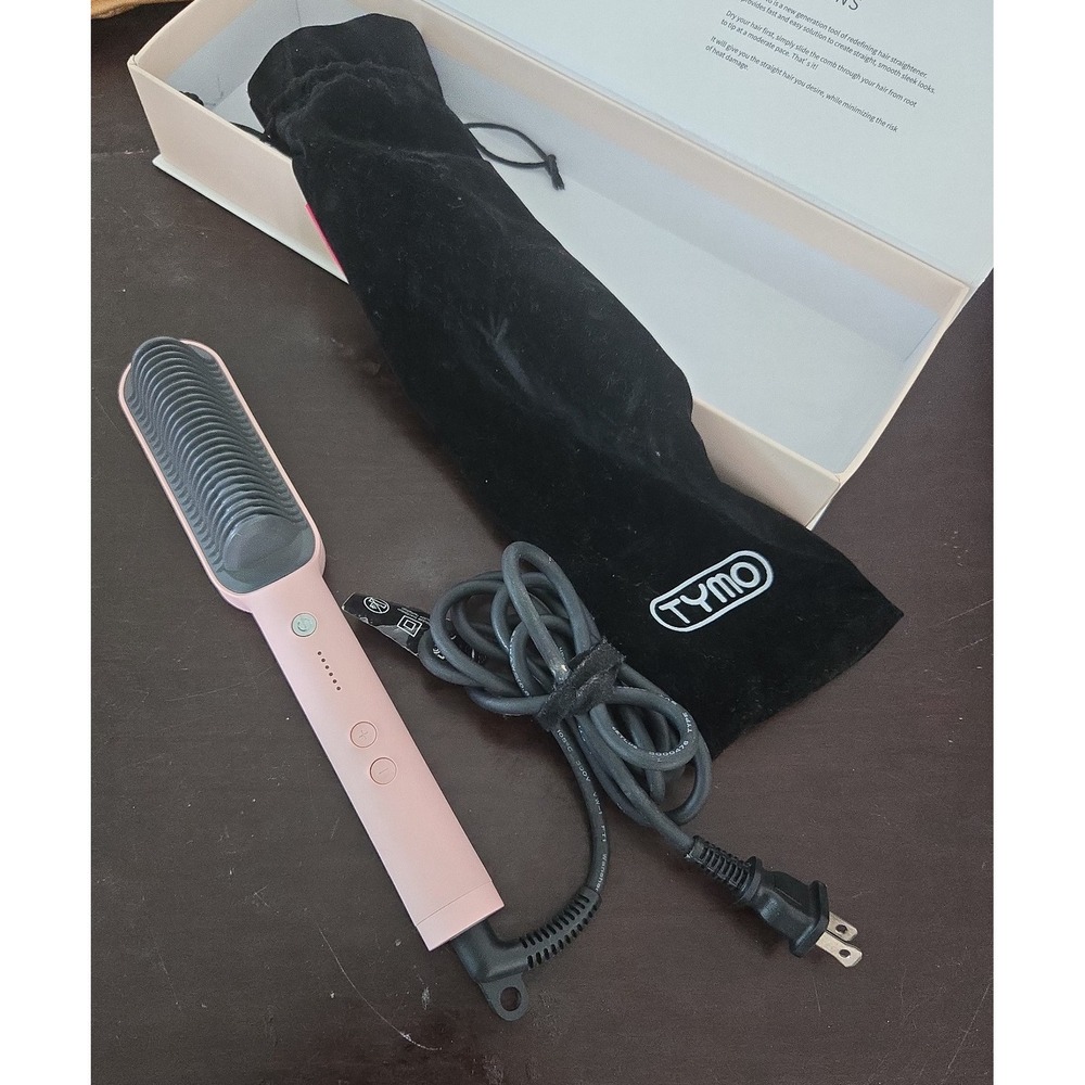 Tymo Ring Pink Hair Straightening Comb - Picture 4 of 9